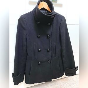 T. Babaton Virgin Wool and Cashmere Pea Coat from Aritzia